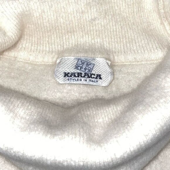 Italian Merino Wool Sweater Women’s Small Karaka Ivory Butter Soft - Picture 11 of 11